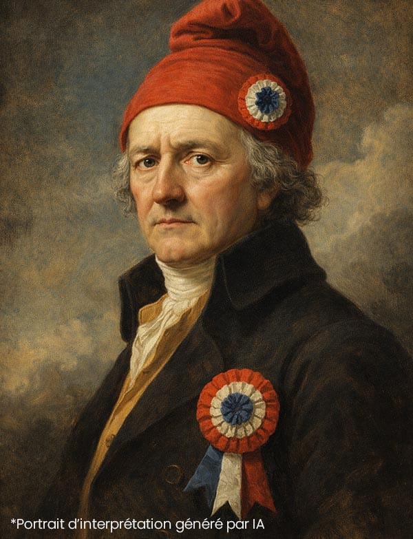 Portrait illustration par IA de Maximilien Gabriel de Bethune - 8eme Duc de Sully